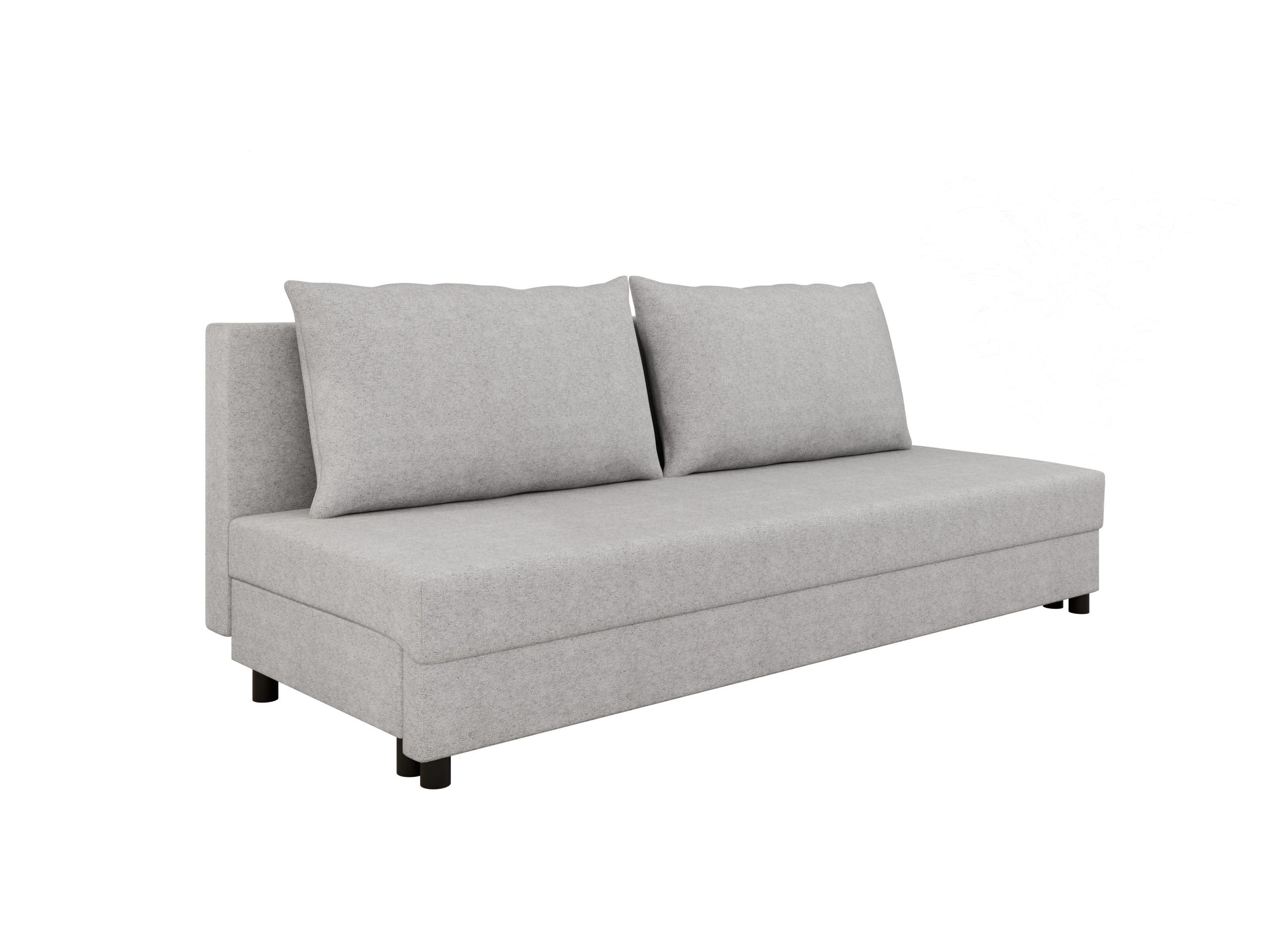 SCHLAFSOFA Facile mit Bettkasten – Moderne 2-in-1 Couch mit Stauraum, hellgrau - Hellgrau, Holz (194/48/71cm) - Panda Möbel