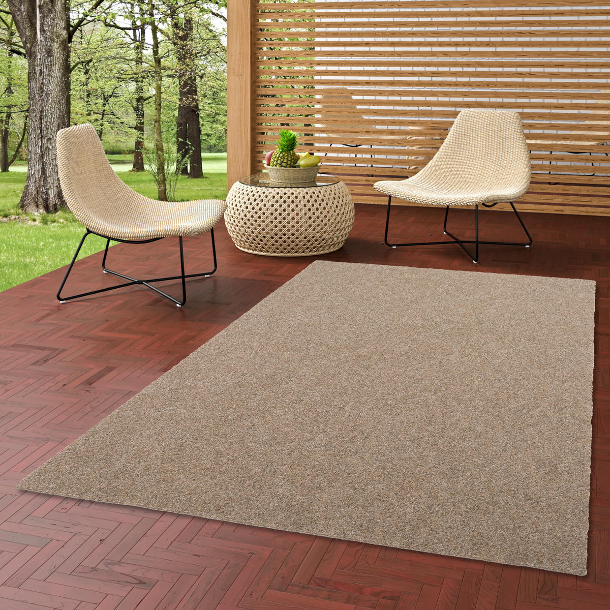 KUNSTRASEN RASENTEPPICH MIT NOPPEN KINGSTON - Beige, Textil (200/350cm) - Snapstyle