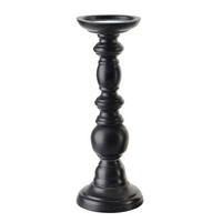 KERZENHALTER Daz schwarz 10/10/29 cm Hoz - Schwarz, Holz (10/29/10cm) - Mondex