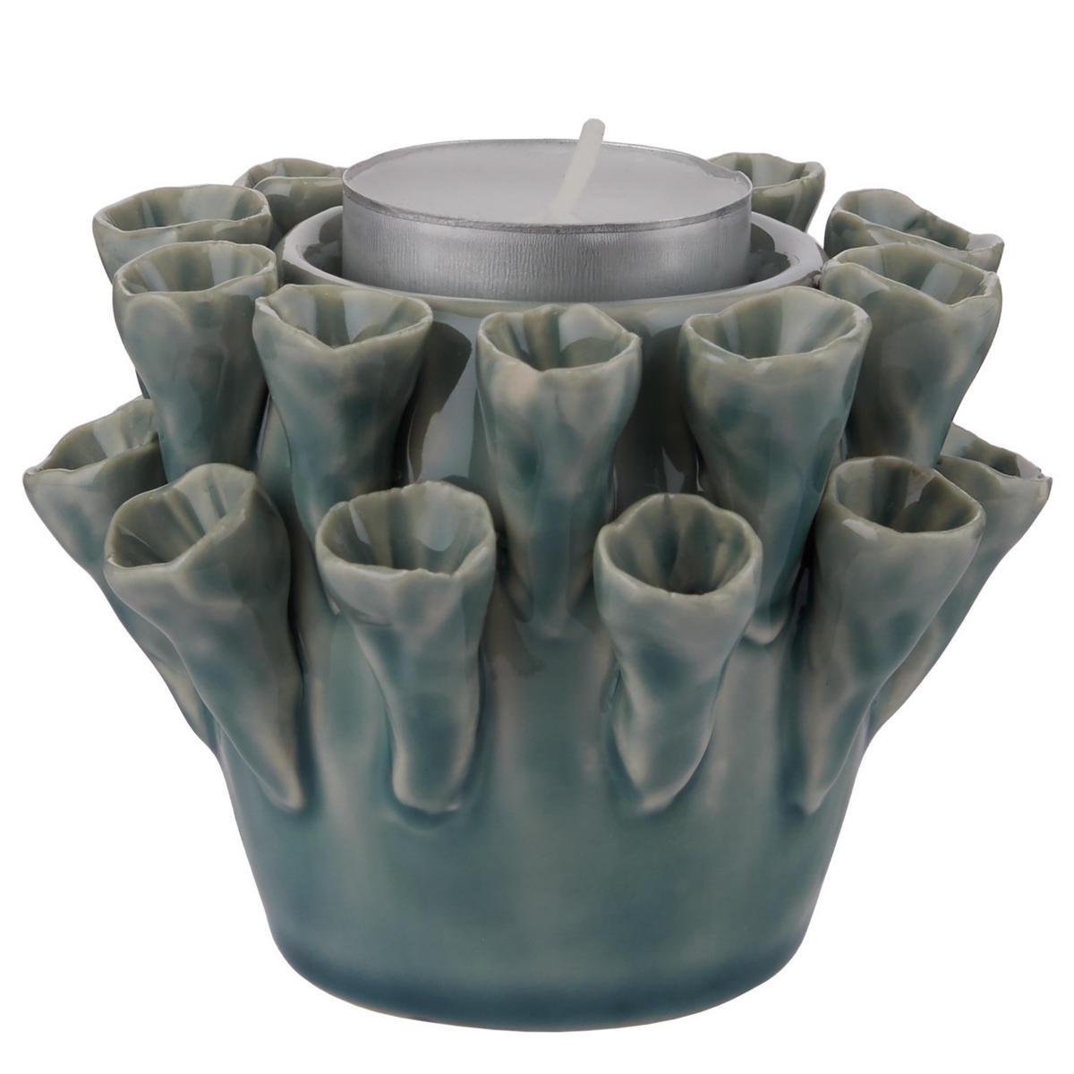 TEELICHTHALTER Coral - Türkis, Keramik (7cm) - Butlers