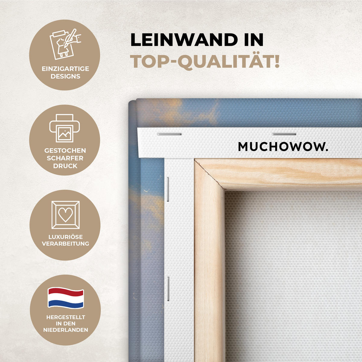 LEINWANDBILD Baum - Jahreszeiten - Winter - Landschaft Gemälde 60x40 cm - Multicolor, Textil (60/40cm) - MuchoWow