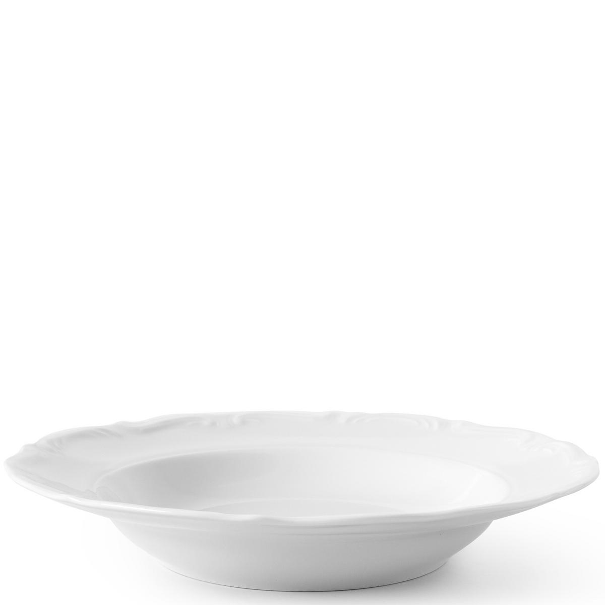 SUPPENTELLER Chodziez MARIA TERESA 6-tlg - Weiß, Keramik (22cm) - KONSIMO®