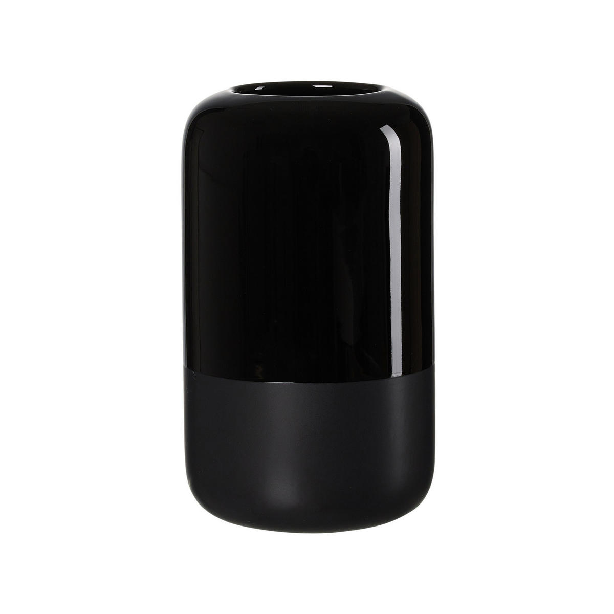 VASE Dome Schwarz 25 cm - Schwarz, Keramik (25cm) - Ritzenhoff Breker