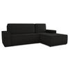 ECKSOFA Totti L, Seite: Rechts - Schwarz, Holz/Textil (246/144cm) - Sofnet
