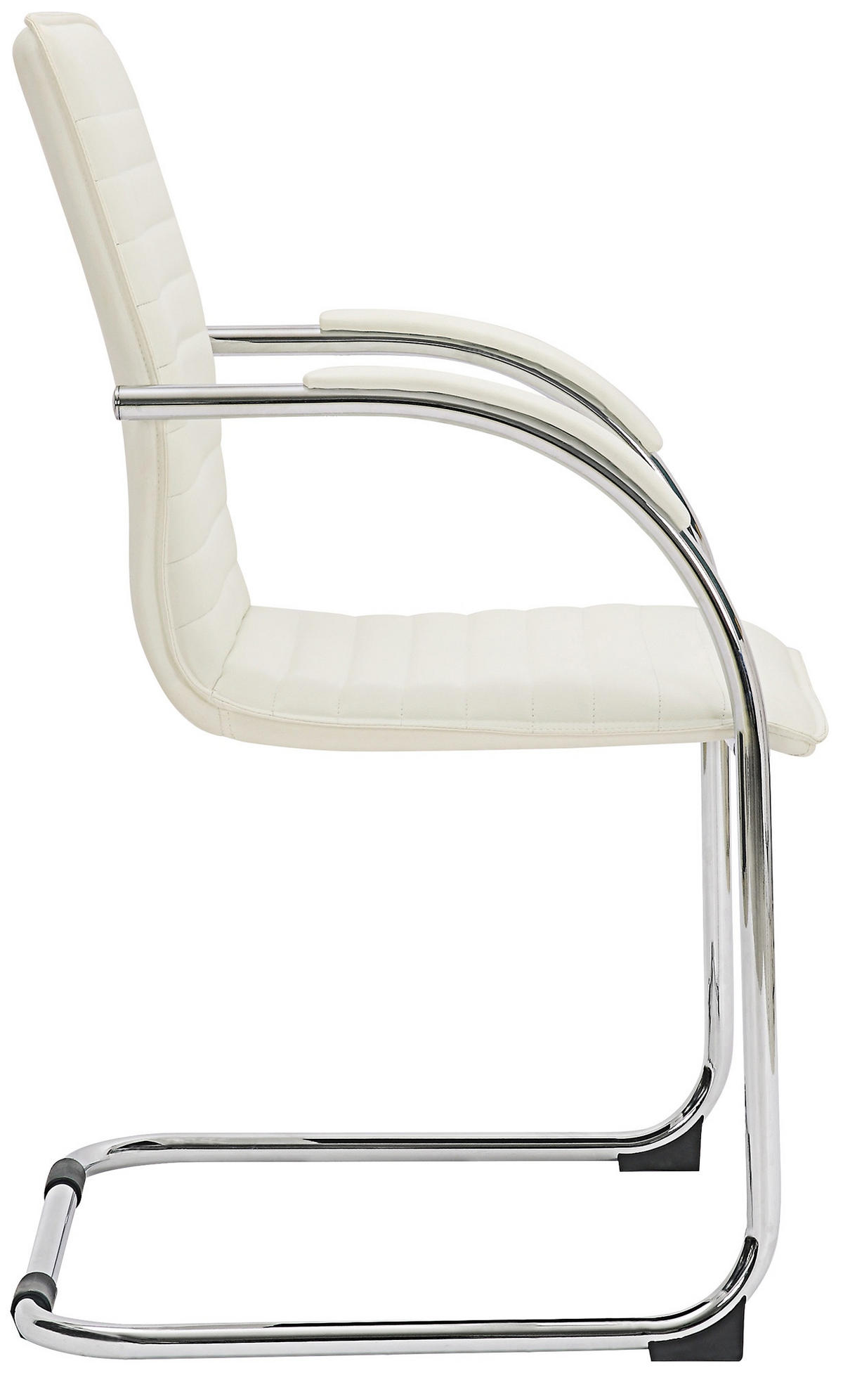 SCHWINGSTUHL Lederlook Weiß - Weiß, Textil/Metall (56/95/60cm) - CLP