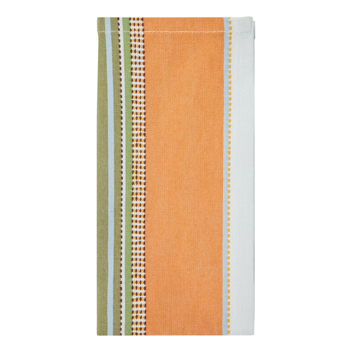 SERVIETTE (6er-Set) Supper Club 42x42 cm - Weiß/Orange, Textil (42/42cm) - Butlers