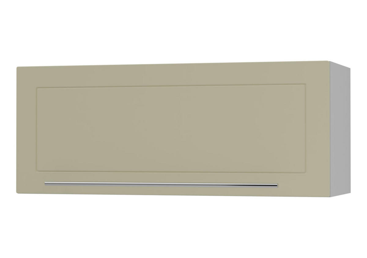 KLAPPHÄNGESCHRANK Kvantum W4B/90 Vanille Matt / Grau Matt 90 / 32,5 / 36cm - Creme/Grau, Holz/Holzwerkstoff (90/36/32.5cm) - Feldmann-Wohnen