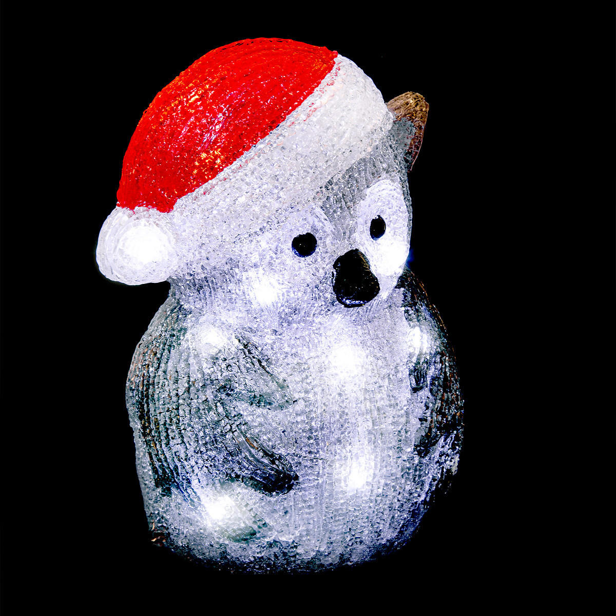 WEIHNACHTSDEKORATION Eule 24,7 cm - Multicolor, Kunststoff (14.5/24.7/17.5cm) - Fééric Lights and Christmas