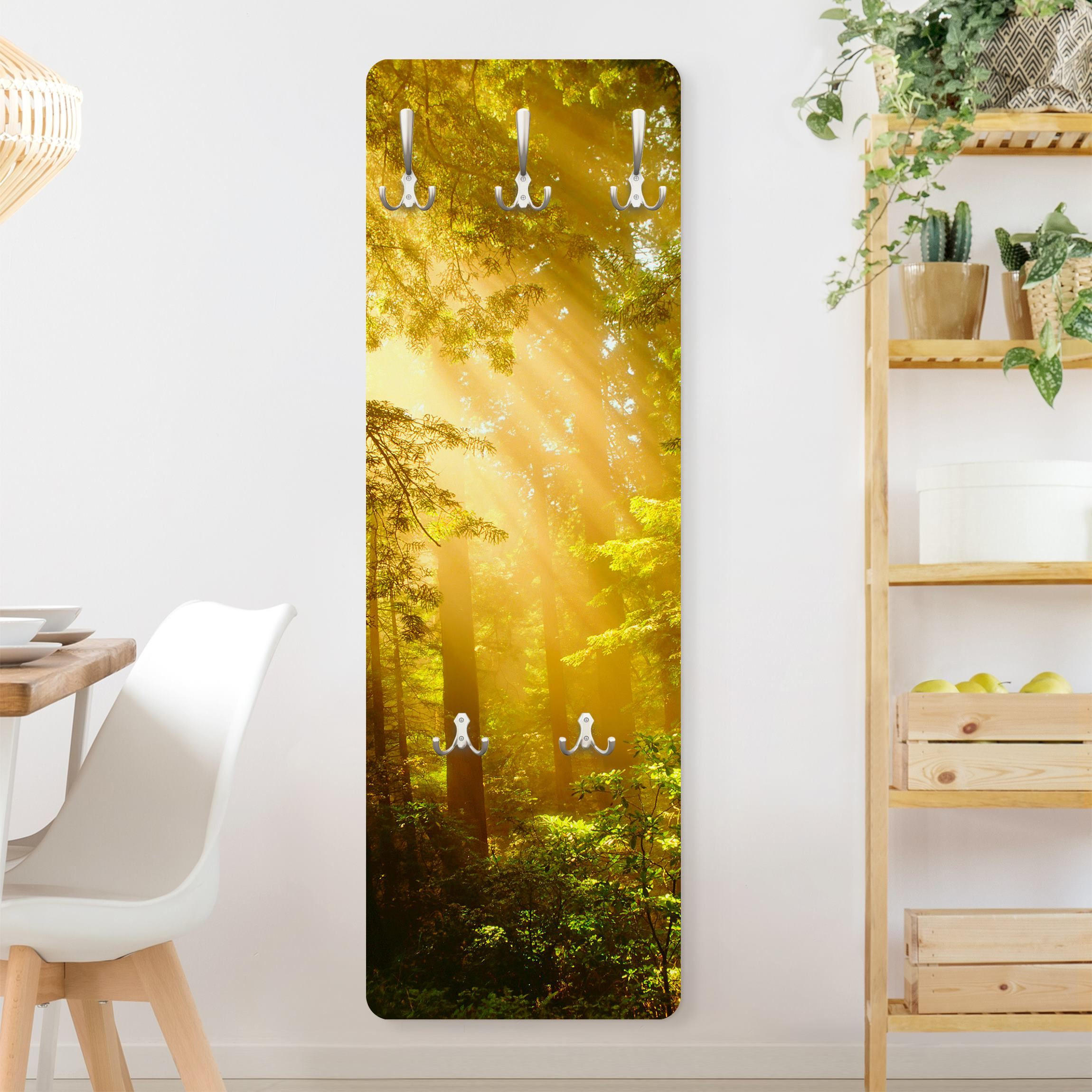 WANDGARDEROBE - Morgengold Gelb 34/105 cm - Gelb, Holzwerkstoff (34/105/1.6cm) - Bilderwelten