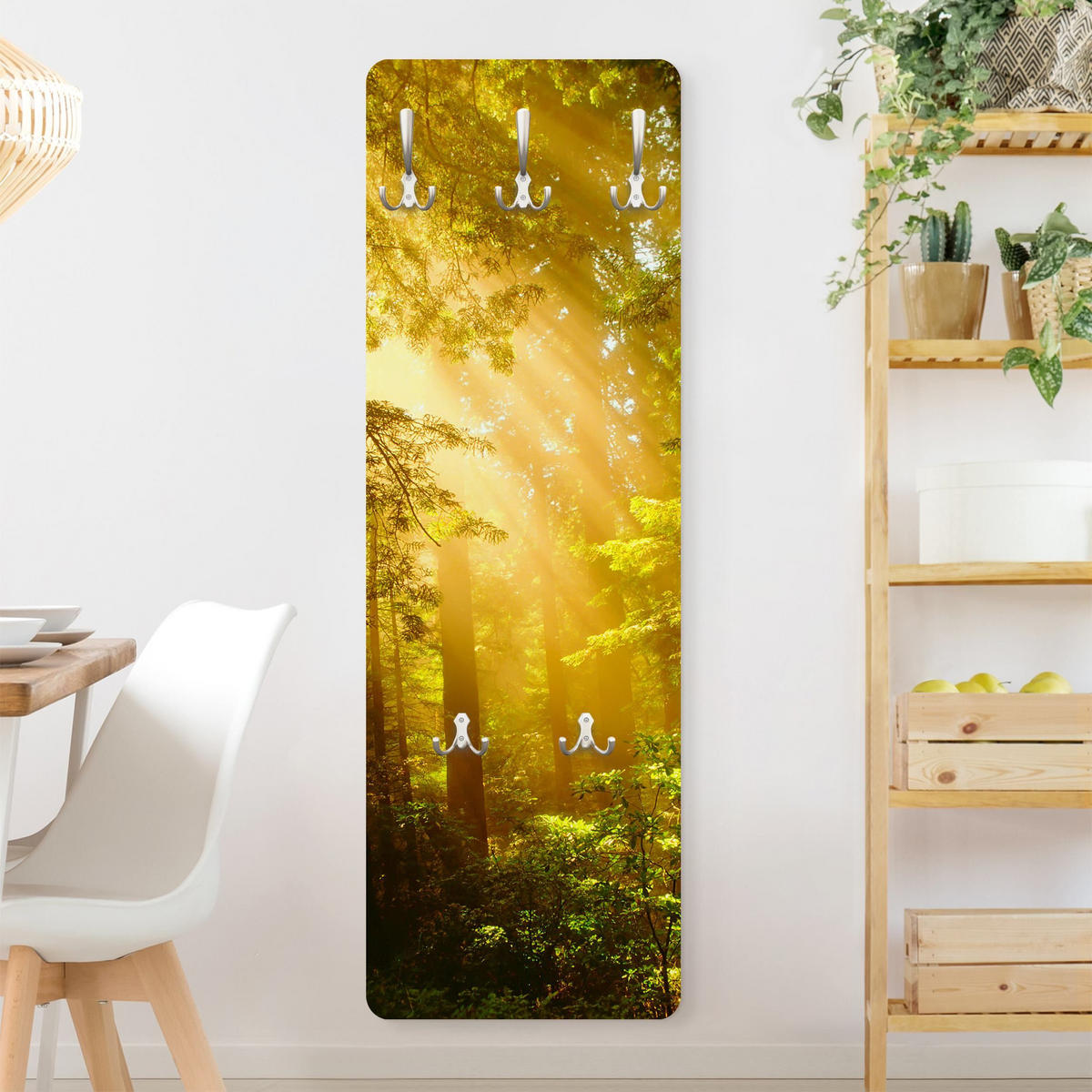 WANDGARDEROBE - Morgengold Gelb 34/105 cm - Gelb, Holzwerkstoff (34/105/1.6cm) - Bilderwelten