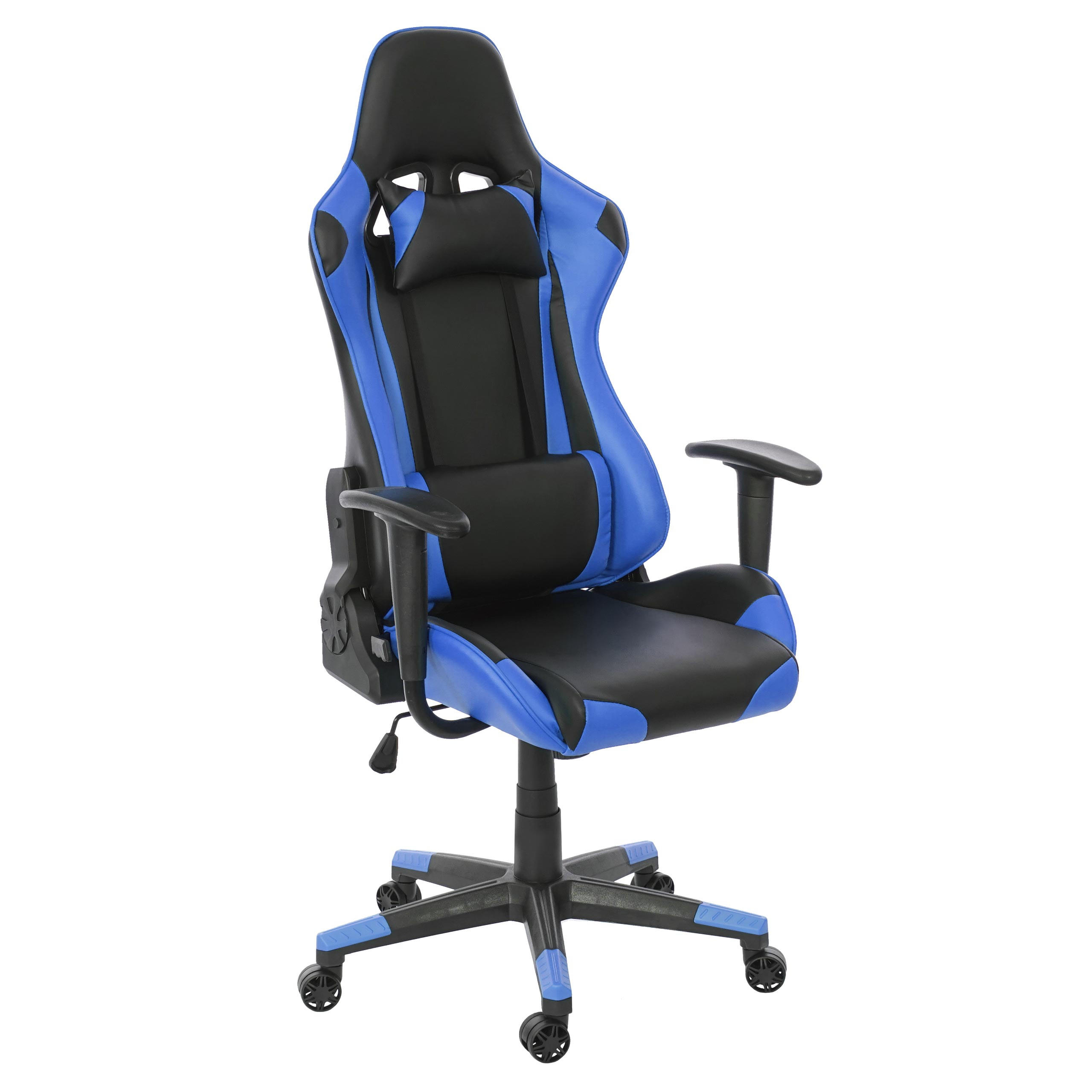 BÜROSTUHL Schwarz, Blau - Blau/Schwarz, Textil (66/140/70cm) - MCW