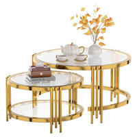 COUCHTISCH Wohnzimmertisch für couch Sofatisch mit abnehmbarer Tischplatte und Rutschfeste Saugnäpfe, bis 400 °C - Goldfarben, Glas/Metall (80/80/45cm) - STILVORA