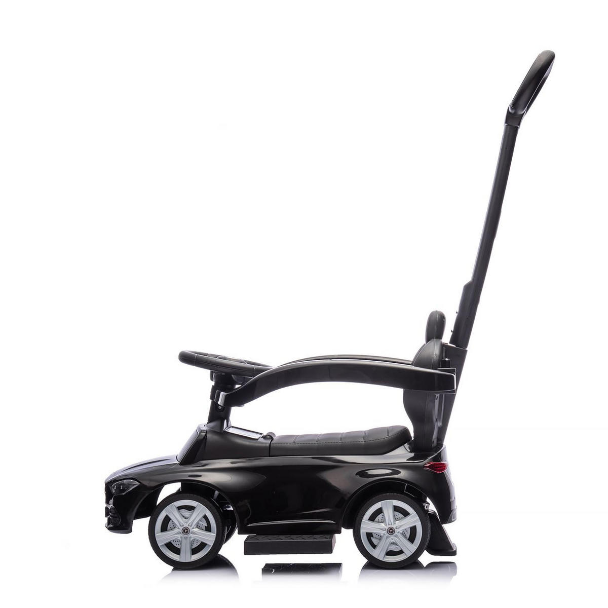 RUTSCHER Mercedes Benz C-Klasse schwarz Stauraum Fußstütze Schiebegriff Hupe - Schwarz, Kunststoff (84/40/83cm) - Chipolino