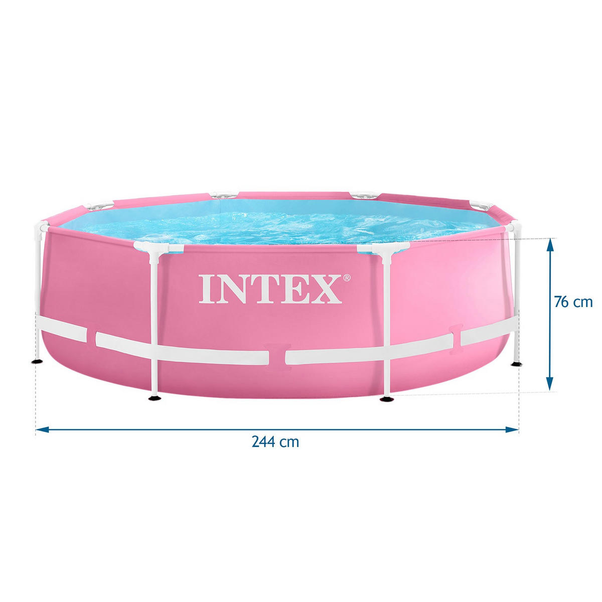 POOL 244 x 76 cm - 28290 - Rosa, Textil (244/76cm)