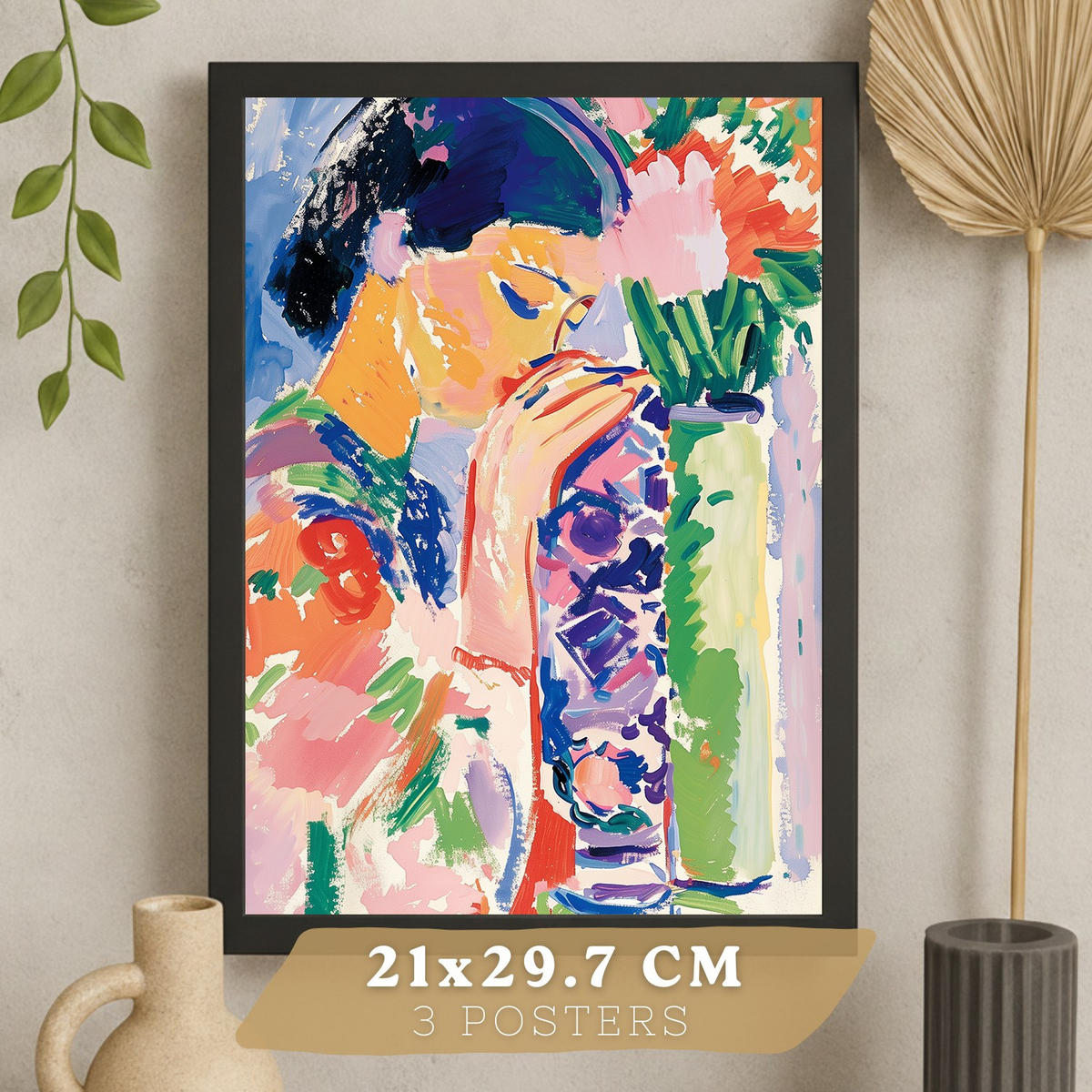 POSTER 3er Bilder-Set Wandbilder Maritim Blau modern Wohnzimmer Deko, Schlafzimmer, Küche, Badezimmer Schwarzer Rahmen A3 - Schwarz, Papier (29.7/1/42cm) - Nacnic