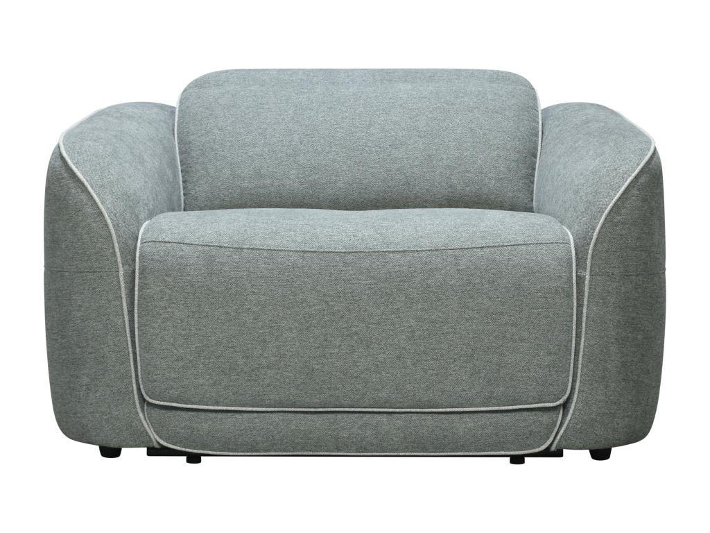 RELAXSESSEL elektrisch - melierter Stoff - Grau - OZARTO - Grau, Textil (107/77/121cm) - Vente-Unique