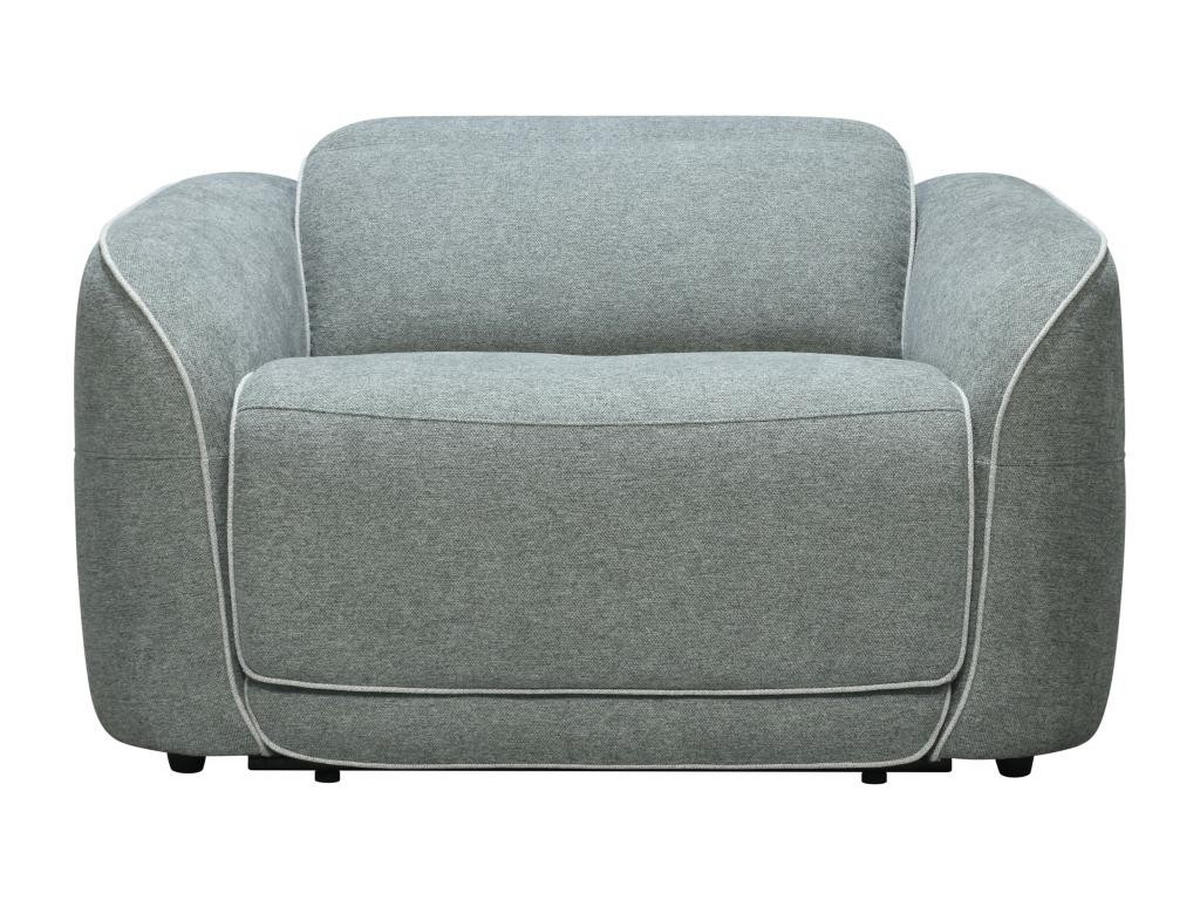 RELAXSESSEL elektrisch - melierter Stoff - Grau - OZARTO - Grau, Textil (107/77/121cm) - Vente-Unique