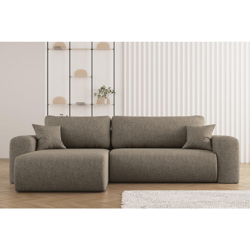 Thumbnail - Kaiser Möbel Ecksofa, Braun, Textil, L-Form, 272x145 cm, Wohnzimmer, Sofas & Couches, Wohnlandschaften, Ecksofas