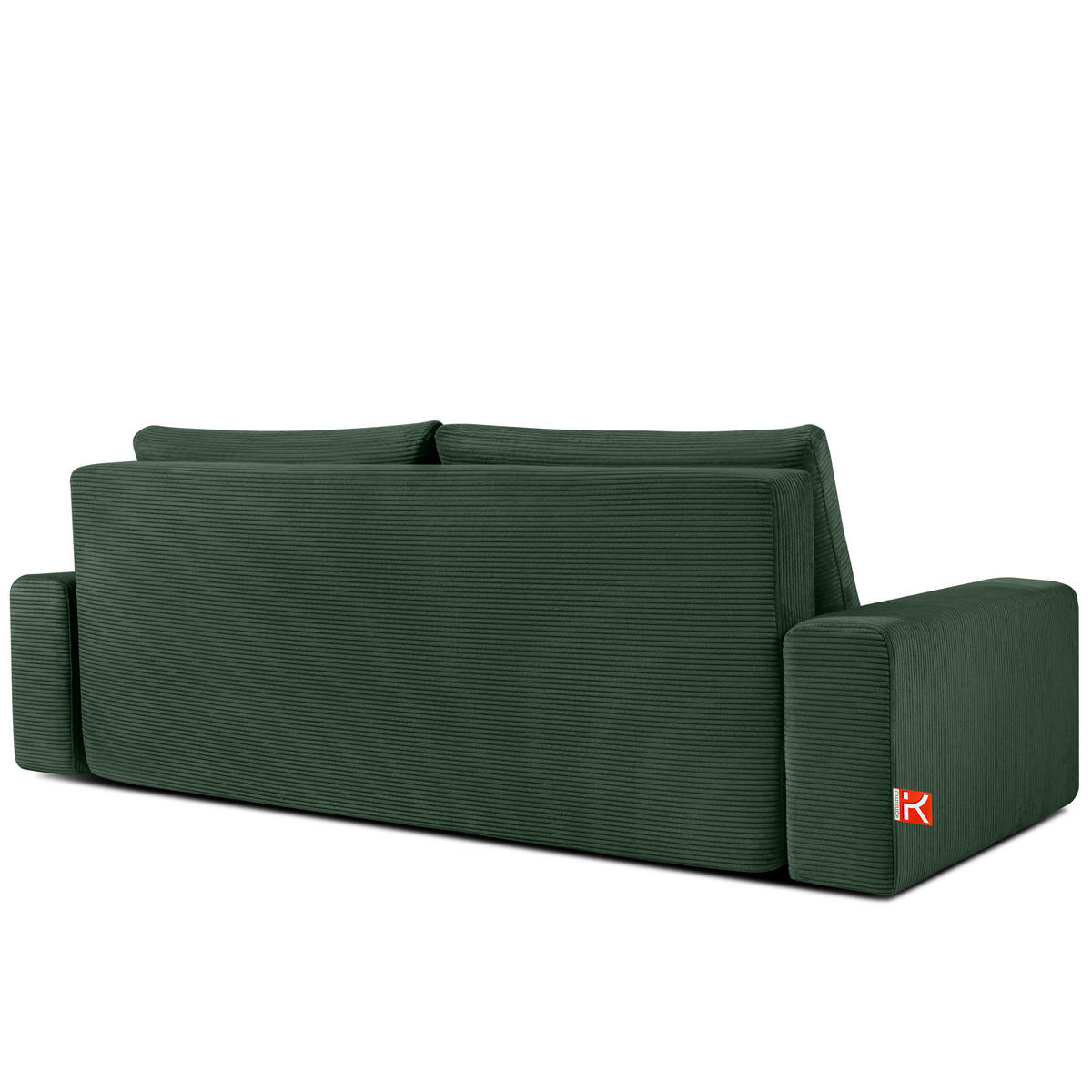 3-SITZER SCHLAFSOFA MOLLIS, Corduroy, Dunkelgrün - Dunkelgrün, Holz/Holzwerkstoff (250/93/108cm) - KONSIMO®