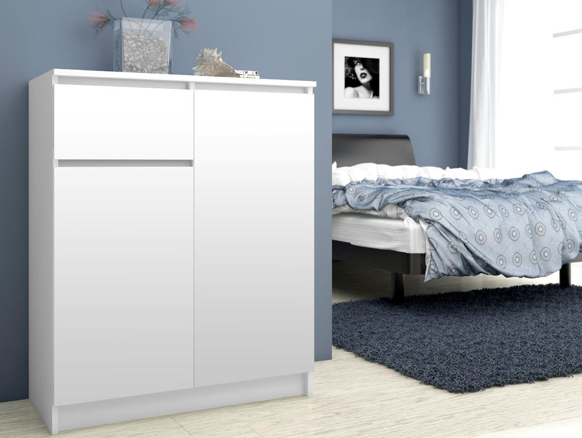 KOMMODE Weiß 99/80/40 - Weiß, Holzwerkstoff (80/99/40cm) - RAUMHIRSCH FURNITURE