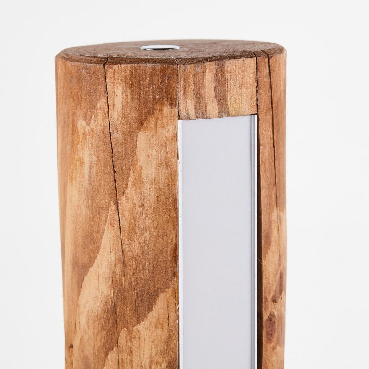 TISCHLEUCHTE Odun G93113/36 - Chromfarben, Holz (15/15/46cm) - Brilliant