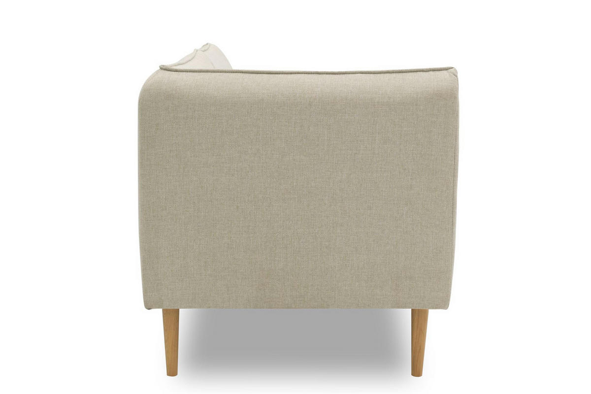 GARTENLOUNGE-SOFA 2-Sitzer Links Braelyn 159x82x82 Outdoorbezug sand - Sandfarben, Kunststoff (159/82/82cm) - 58aufmkessel