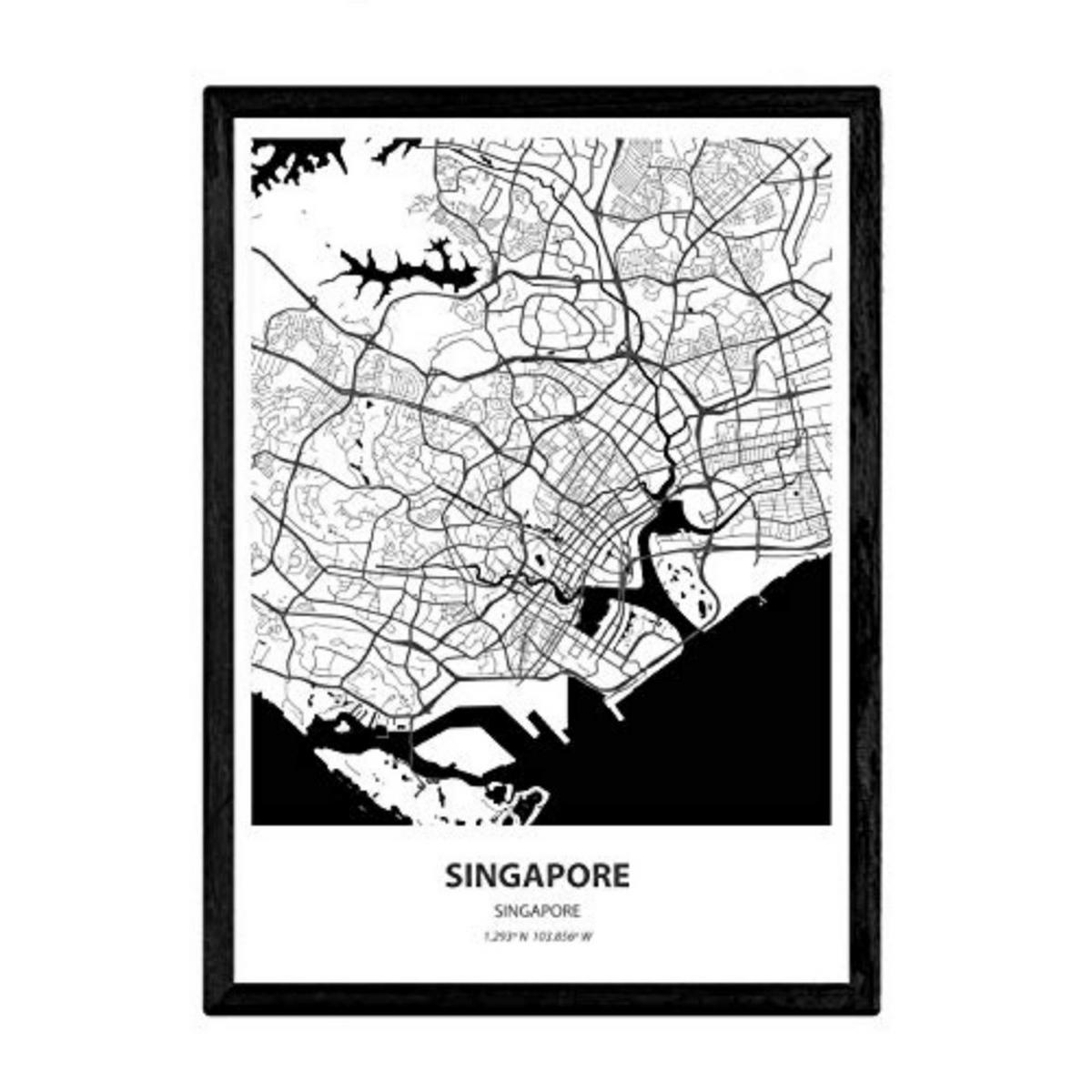 POSTER Singapur - Singapur A3 Rahmenlos - Klar, Papier (29.7/5/42cm) - Nacnic