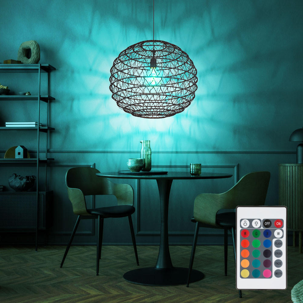 LED HÄNGELEUCHTE Metall Schwarz - Schwarz, Metall (59/59/120cm) - Globo Lighting