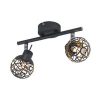 LED DECKENLEUCHTE MOSA Aluminium Anthrazit - Anthrazit, Metall (25/8/14cm) - Globo Lighting