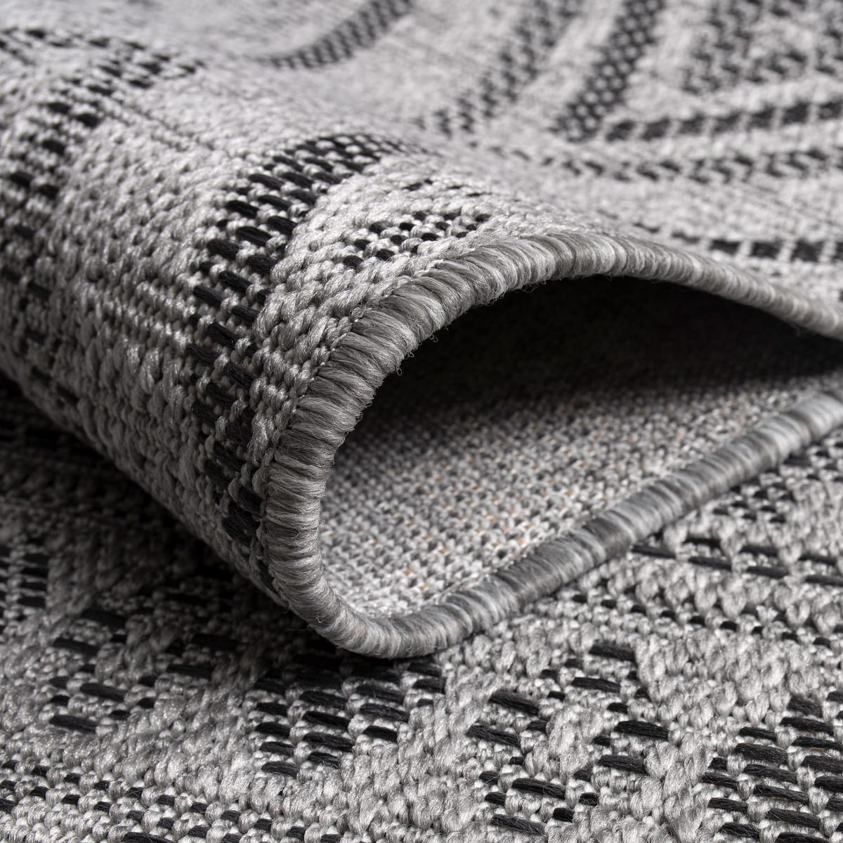 OUTDOORTEPPICH 150/150 cm Vermont 184 - Anthrazit, Kunststoff (150/150cm) - Paco Home