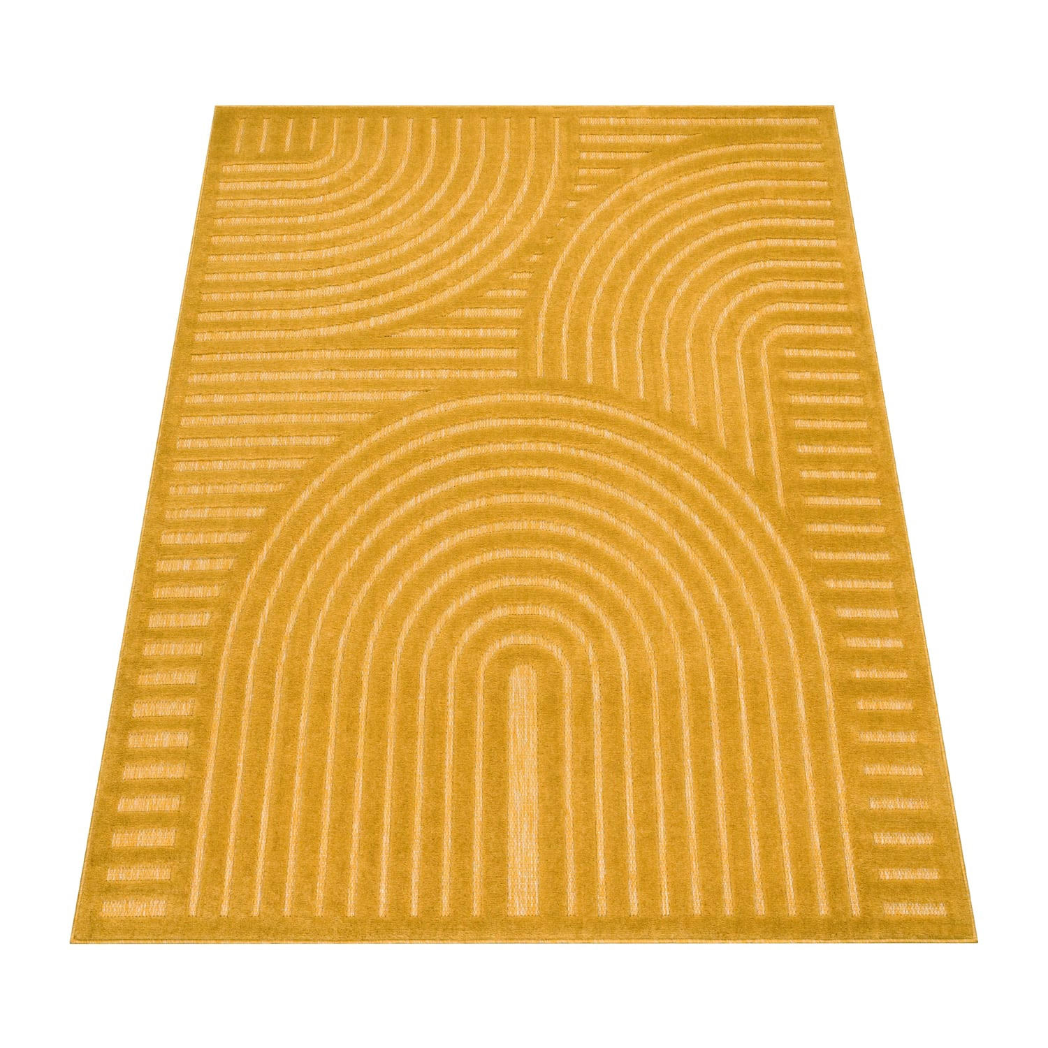 OUTDOORTEPPICH 60/100 cm Livorno 674 - Gelb, Kunststoff (60/100cm) - Paco Home