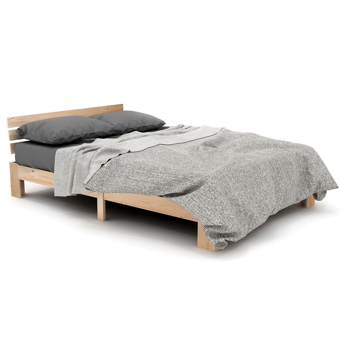 Wishdor Bett Natur 140x200 cm