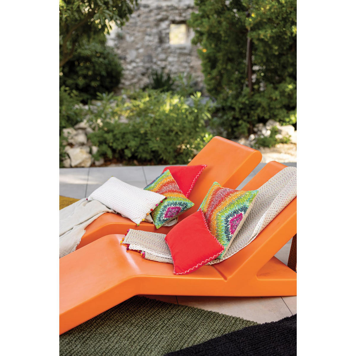 KISSEN Gastounet multico 30 x 50 cm - Multicolor, Textil (50/30cm) - Vivaraise