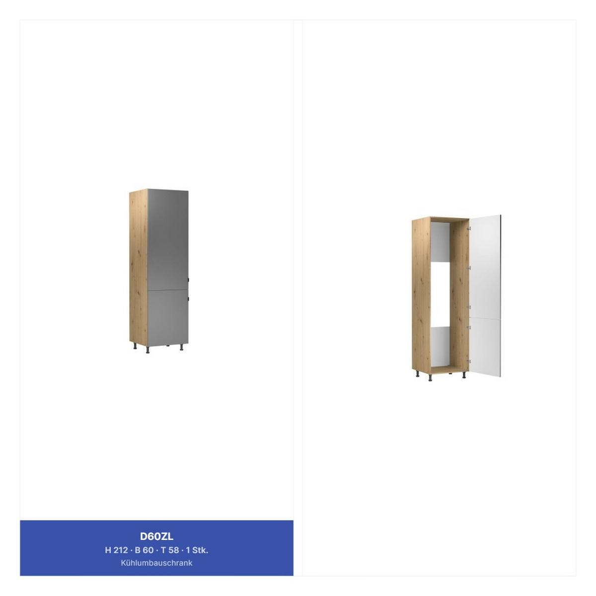 KÜCHENZEILE 300 cm - Langen KL29-M300 - in Beige/Matt - Beige, Holz (300/212/58cm)