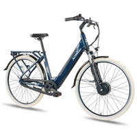 CITY E-BIKE 28" MILLENIUM 7G - Blau, Metall (110cm) - LLOBE
