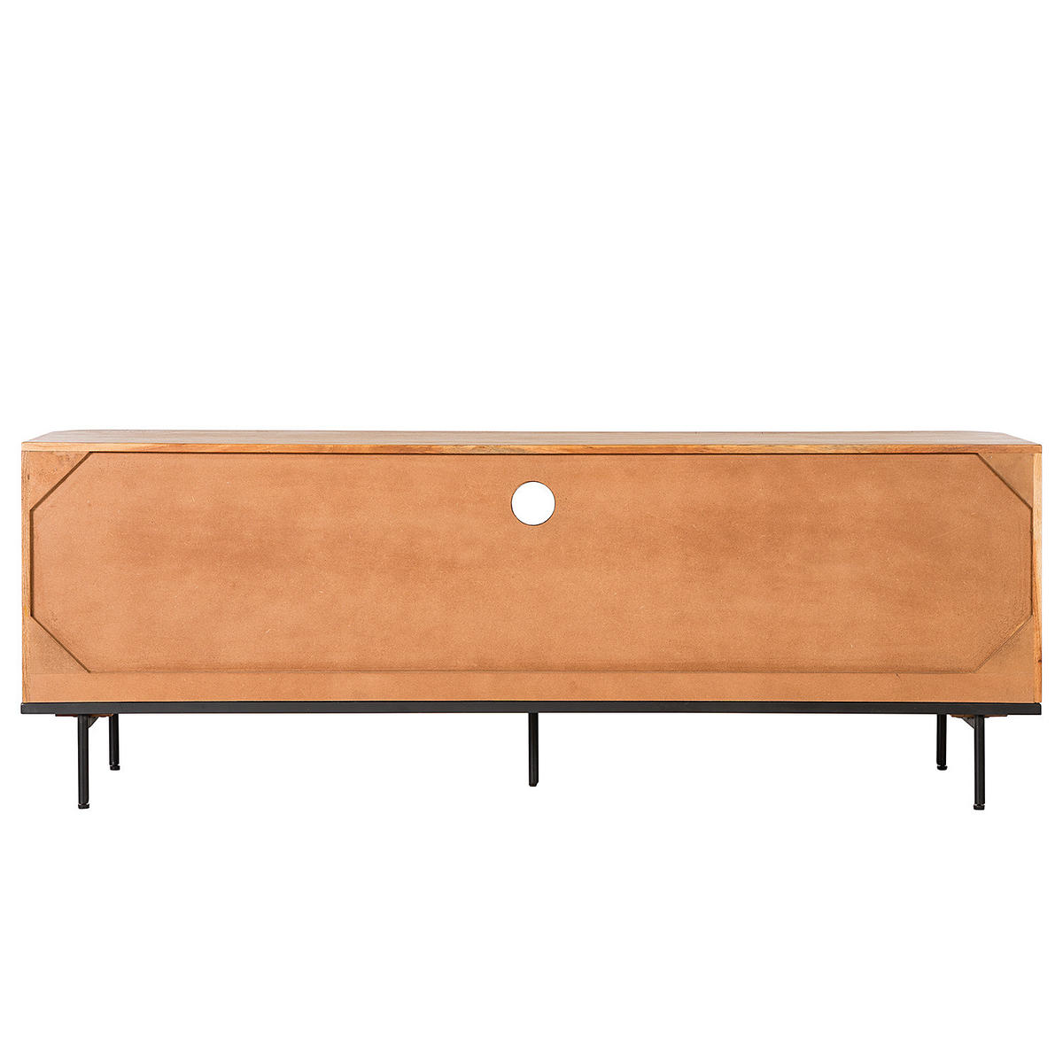 TV-LOWBOARD - Akazie massiv - Akaziefarben, Holz (177/63/42cm) - home24