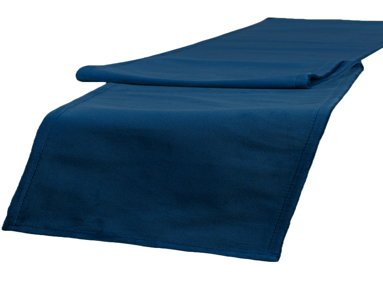 TISCHLÄUFER Samt&Sonders admiral-blau 140/40 cm - Blau/Dunkelblau, Textil (40/140cm) - beties Heimtextil
