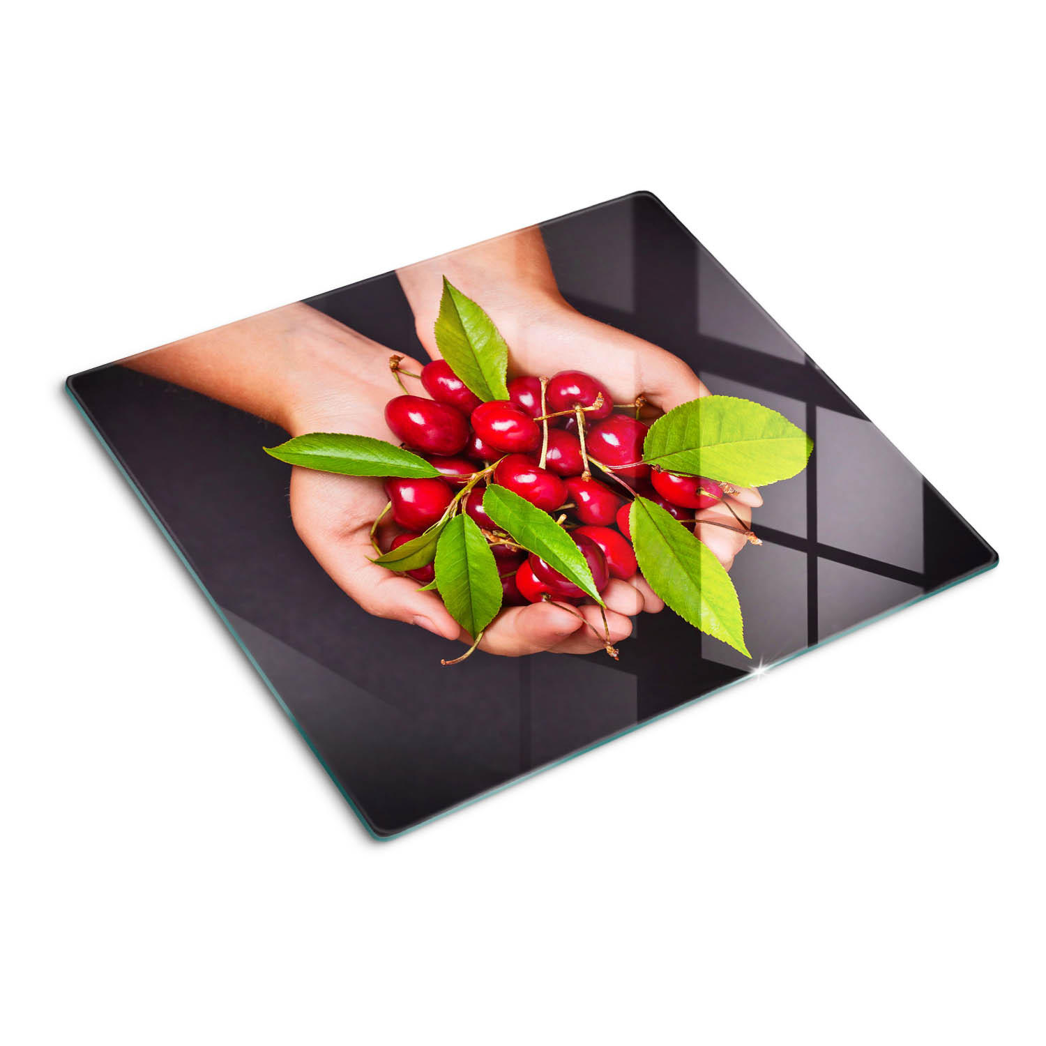 Tulup Glasplatte Mehrfarbig 60x0.4x52 cm