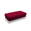BANK Mamaia aus Samt rot 2 Sitzplätze - Rot, Textil (133/41/62cm) - Micadoni