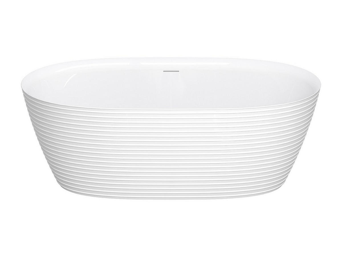 FREISTEHENDE Badewanne - 160cm x 78cm - Acryl - weiß - ZAFIRO - Weiß, Kunststoff (160/59/78cm) - Vente-Unique