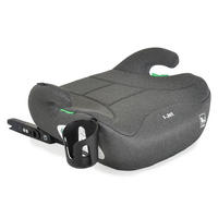 SITZERHÖHUNG i-Jet grau (125-150cm) Gruppe 3, Getränkehalter Isofix - Grau, Kunststoff (37/19/42cm) - Moni