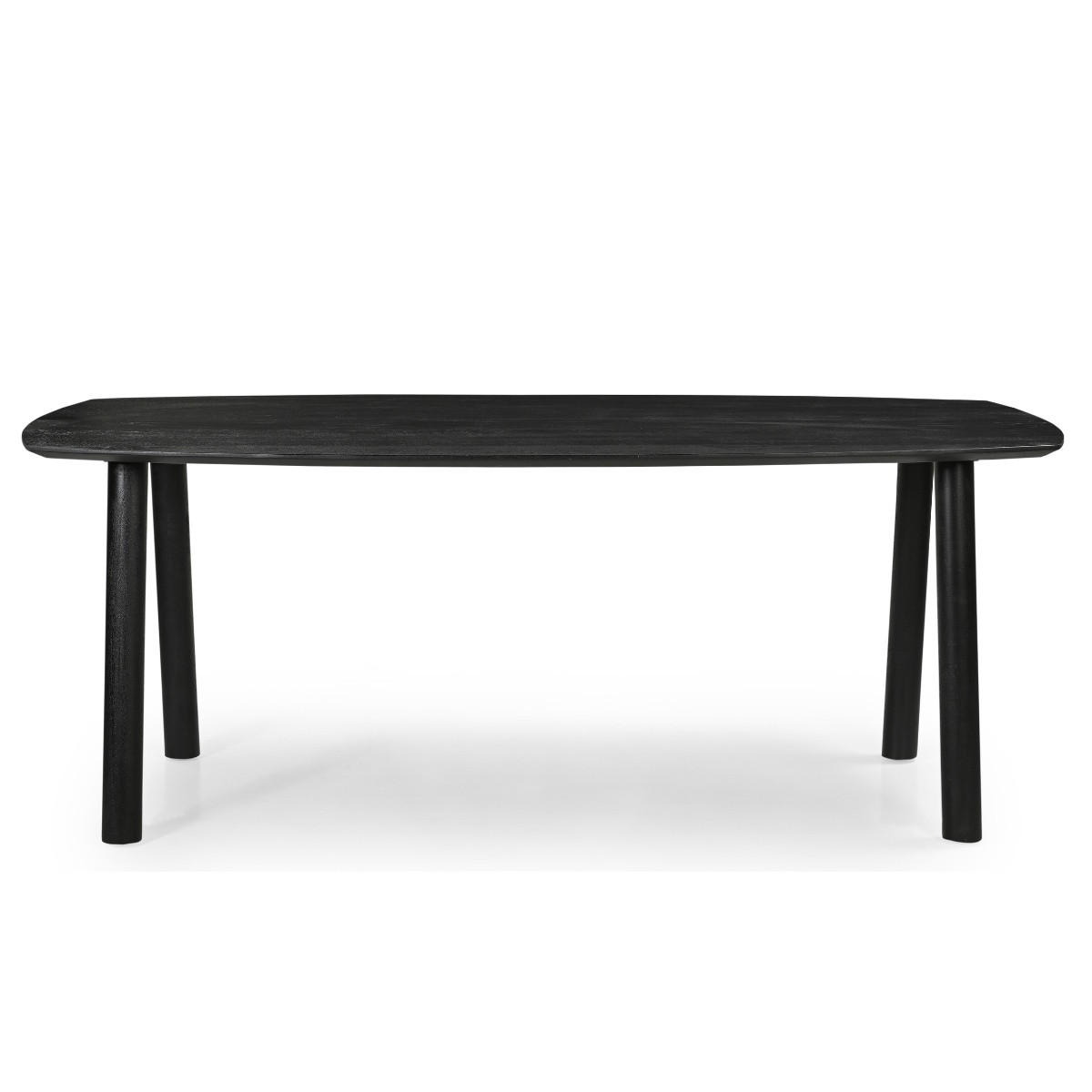 ESSTISCH oval aus Mangoholz 170 cm, schwarz - Schwarz, Holz (170/100/76cm) - Giga Meubel