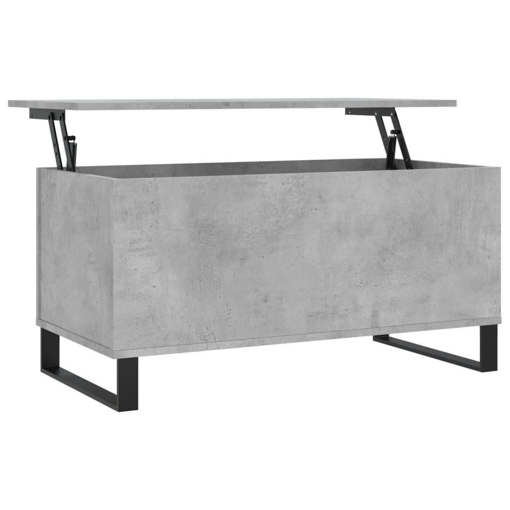 COUCHTISCH Betongrau 90x44,5x45 cm Holzwerkstoff - Grau, Holzwerkstoff (90/44.5/45cm) - furnicato