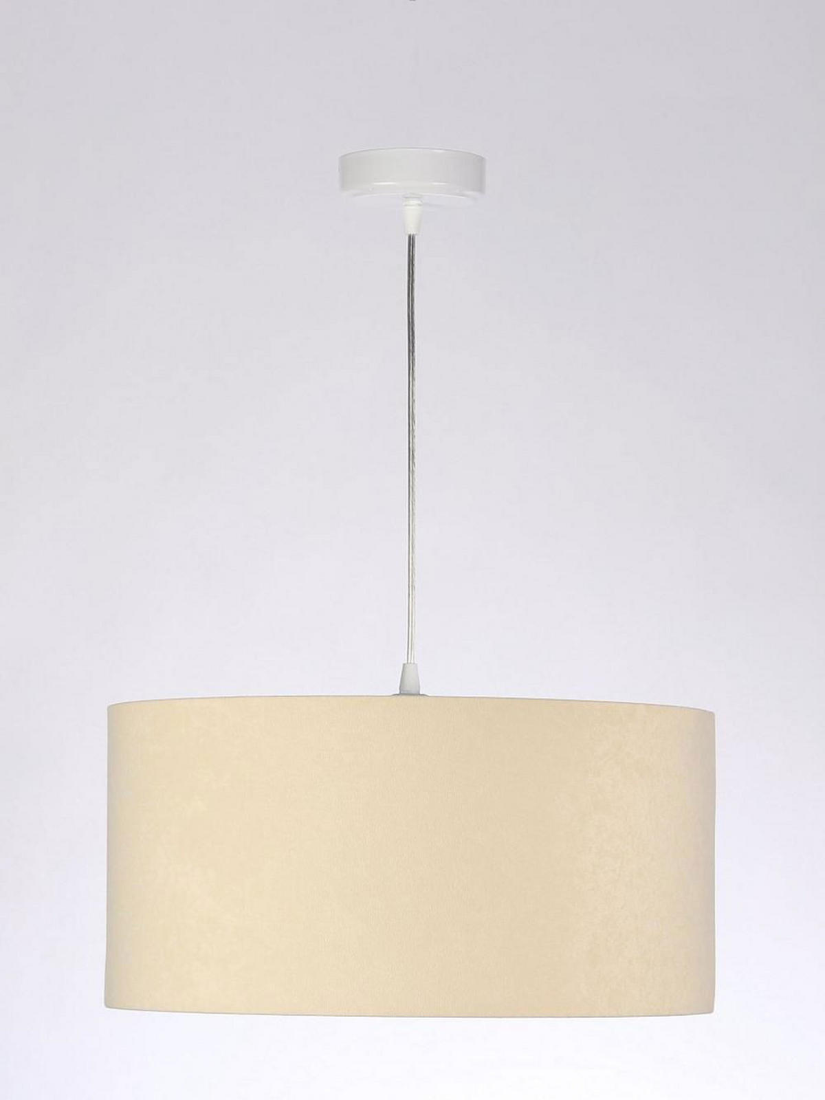 HÄNGELEUCHTE Weiß 40/20 cm - Beige/Weiß, Kunststoff (40/0.6/20cm) - ONZENO