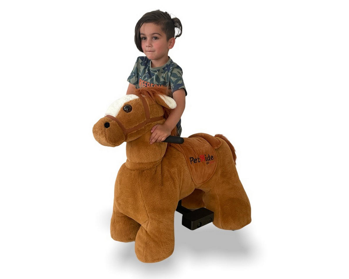 REITPFERD Jolly braun - Braun, Kunststoff (80/48/75cm) - TPFLiving