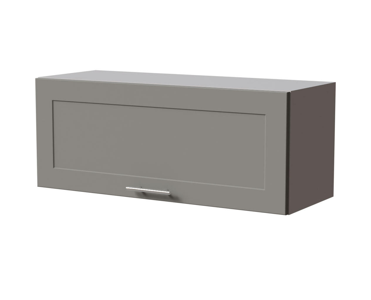 KLAPPHÄNGESCHRANK Oslo W4B/90 Grau / Dust Grey Matt 90 / 32,5 / 36cm - Blum Aventos - Grau, Holz/Holzwerkstoff (90/36/32.5cm) - Feldmann-Wohnen