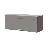 KLAPPHÄNGESCHRANK Oslo W4B/90 Grau / Dust Grey Matt 90 / 32,5 / 36cm - Blum Aventos - Grau, Holz/Holzwerkstoff (90/36/32.5cm) - Feldmann-Wohnen