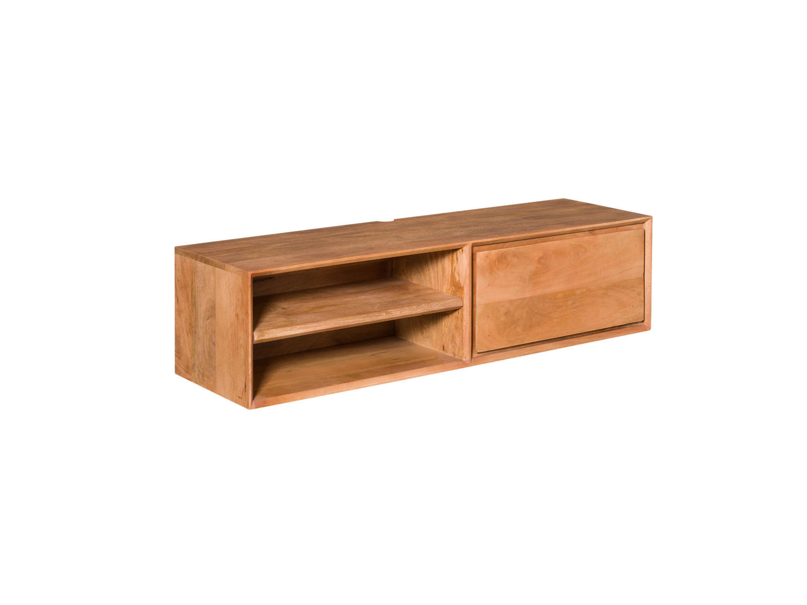 LOWBOARD Amoria Mangoholz 120 cm / 35 cm Natur - Naturfarben, Holz (120/30/35cm) - Villa Möbel