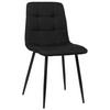 ESSZIMMERSTUHL Till Stoff, Gestell Metall matt Schwarz Schwarz - Schwarz, Textil/Metall (45/88/52cm) - TPFLiving
