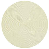 PLATZSET Polypro Ecru rund ca. 35 cm Tischset - Ecru, Kunststoff (35cm) - TiborTex